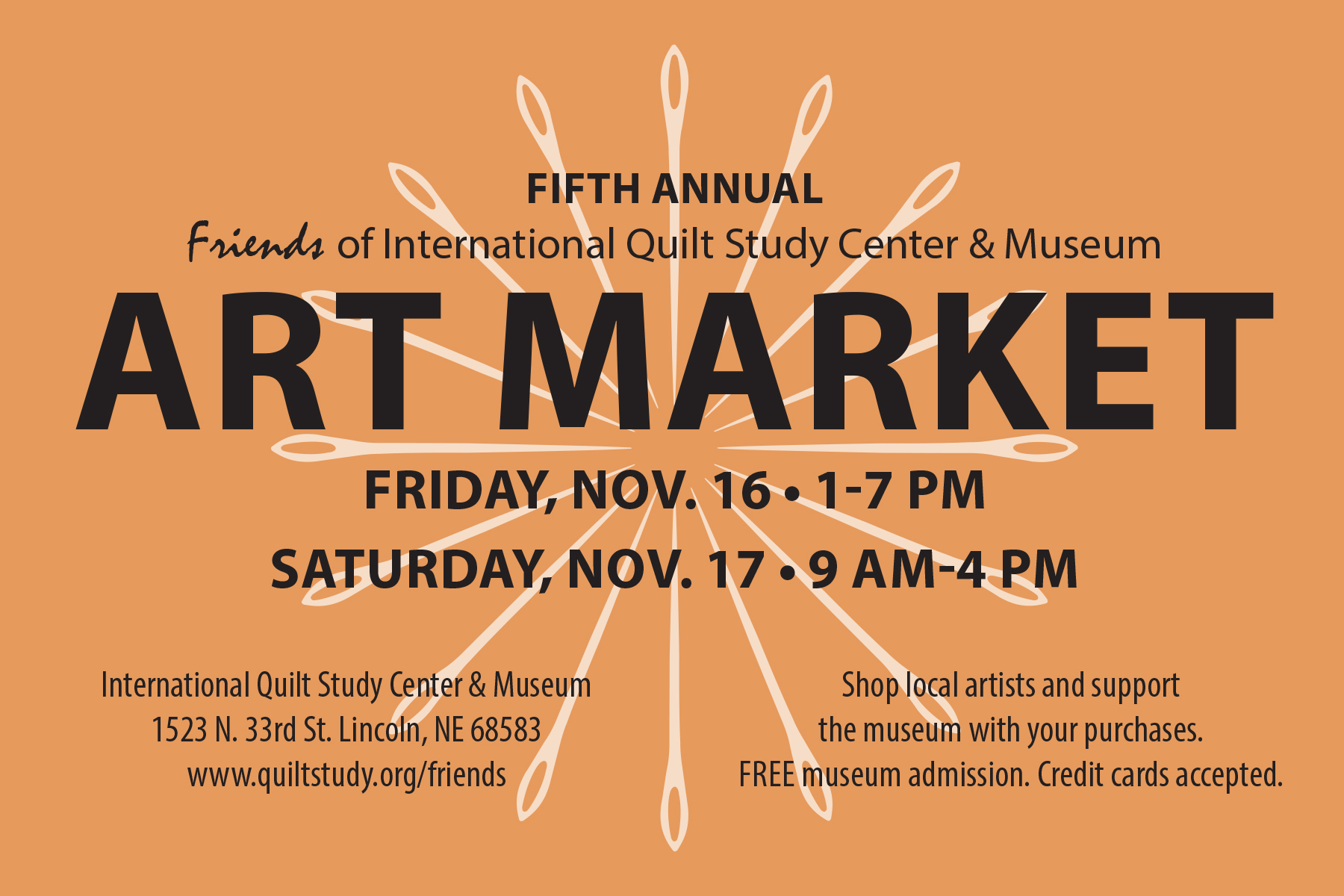 Art Market flyer with information available in main body.